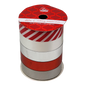 3/4 Inch Curling Ribbon - 5 Colors - 8 Feet Each - Grey/Red/Silver/White/Red Stripe