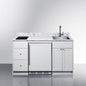 Summit Turnkey Caldera Kitchenette With A Cooktop, Refrigerator-Freezer, Sink, And Pre-Installed Cabinetry [CALDERAWH35] (SAK73248)