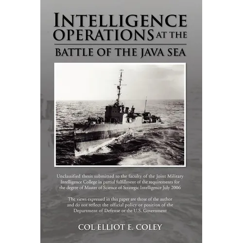Intelligence Operations at the Battle of the Java Sea - Paperback