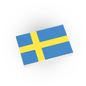 Sweden Country Flag - Custom Printed 2x3 Tile - Made Using a LEGO® Part