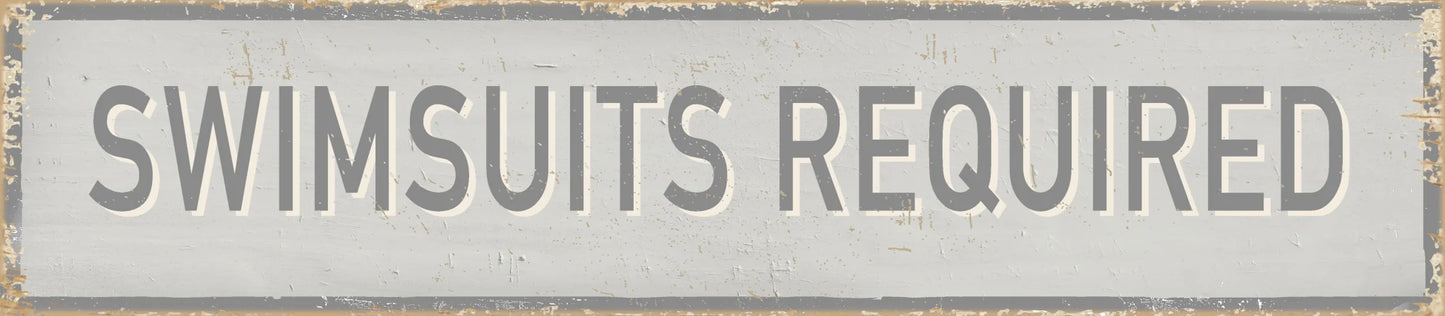 Swimsuits Beach Sign