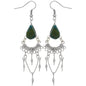 Swirls Chandelier Stone Earrings