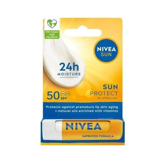 Nivea Lip Sun Protect SPF 50 - Lip Balm with SPF 50 Protection for Outdoor Enthusiasts