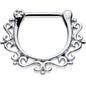 16G 5/16 Delightful Filigree Twist Septum Clicker