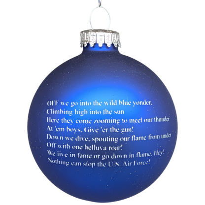 U.S. Air Force - Deep Blue - Glass Ball Ornament