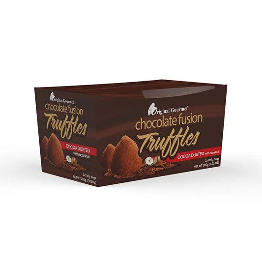 Original Gourmet Chocolate Fusion Truffles - Premium Cocoa Coated Hazelnut Treats