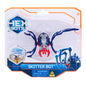 HEX BOTS Skitter Bot Spider - Red Blue and Silver