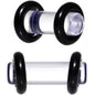 6G Clear Acrylic Straight Plug Set