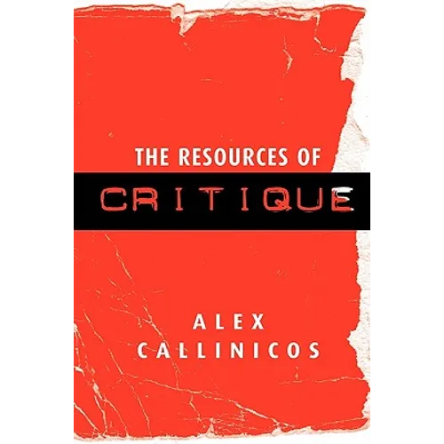 The Resources of Critique - Paperback