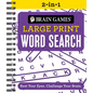 Brain Games 2-In-1 - Large Print Word Search: Rest Your Eyes. Challenge Your Brain. - Spiral