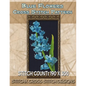 Blue Flowers Cross Stitch Pattern - Paperback