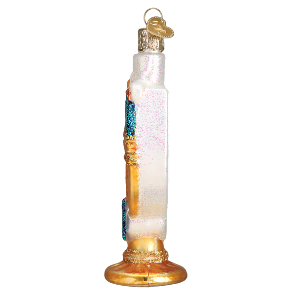Menorah Glass Ornament