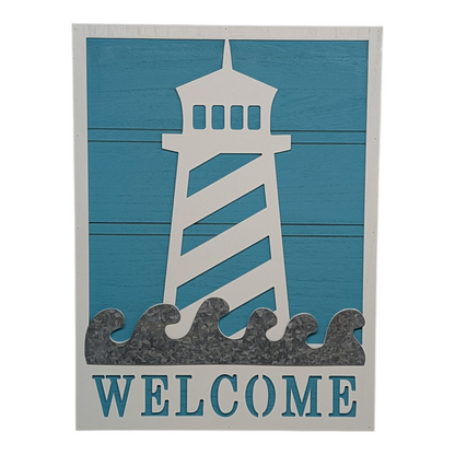 Lighthouse Design Welcome Wall Sign