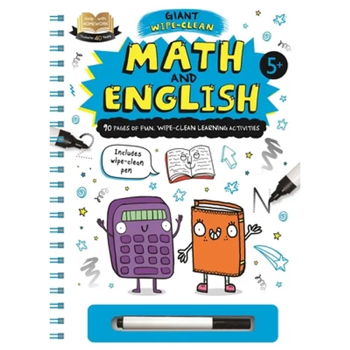 Help with Homework: Math and English-Giant Wipe-Clean Learning Activities Book: Includes Wipe-Clean Pen - Spiral