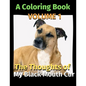 The Thoughts of My Black Mouth Cur: A Coloring Book Volume 1 - Paperback