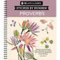 Brain Games - Sticker by Number: Proverbs (28 Images to Sticker) - Spiral