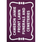 Cameron Jamie: Front Lawn Funerals and Cemeteries - Hardcover