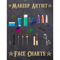 Makeup Artist Face Charts: Makeup cards to paint the face directly on paper with real make-up - Ideal for: professional make-up artists, vloggers - Paperback
