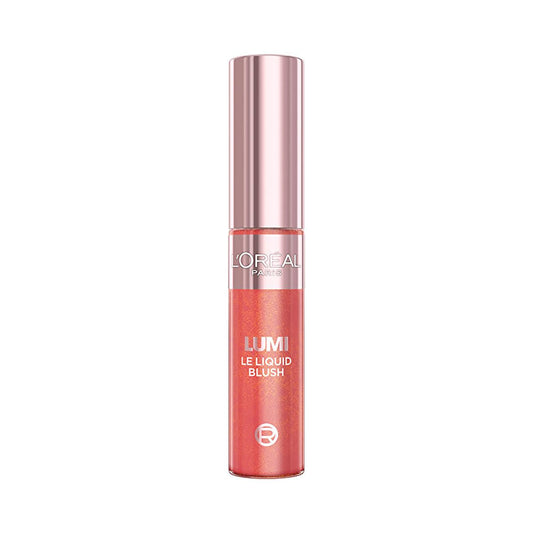 Loreal Paris Lumi Blush Liquid Blush - Glowy Gold Pink, Luminous Makeup for Sensitive Skin