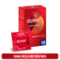 Durex Lubricated Condoms - Safe & Comfortable Contraception for Adults, 16 Count