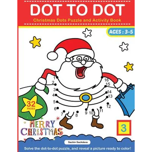 Dot To Dot: Christmas Dots Puzzle and Activity Book - Paperback