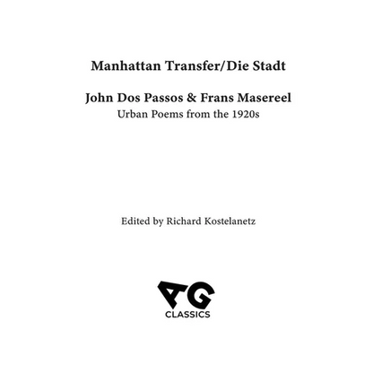 Manhattan Transfer / Die Stadt - Hardcover