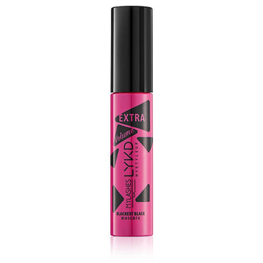 LYKD Extra Volume Blackest Black Mascara - Volumizing, Long-Lasting, Smudge-Proof Eye Makeup