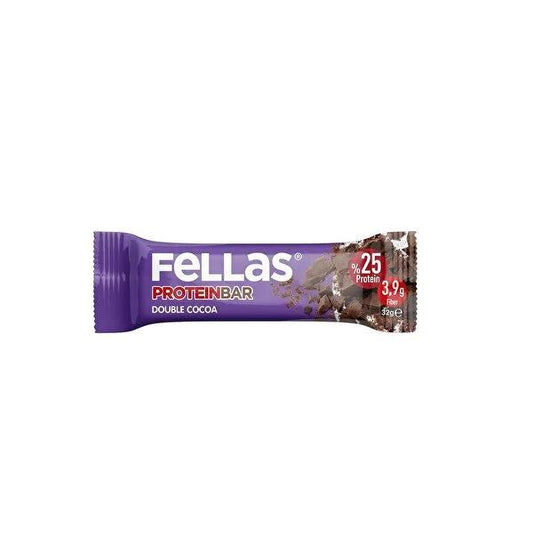 Fellas Double Chocolate Protein Bar - High Protein, Low Calorie, Fitness Nutrition