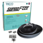 TACO SuproFlex Rub Rail Kit - Black w/Flex Chrome Insert - 2"H x 29/32"W x 80'L