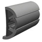 TACO SuproFlex Rub Rail Kit Gray w/Gray Insert - 2"H x 29/32"W x 80'L