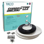 TACO SuproFlex Rub Rail Kit - White w/Flex Chrome Insert - 1.6"H x .78"W x 60L