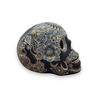 Talavera Calavera Skull | Hand-Painted Ceramic Decor