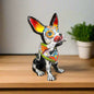 Talavera Chihuahua Holding Bone | Day of the Dead Dog Figurine