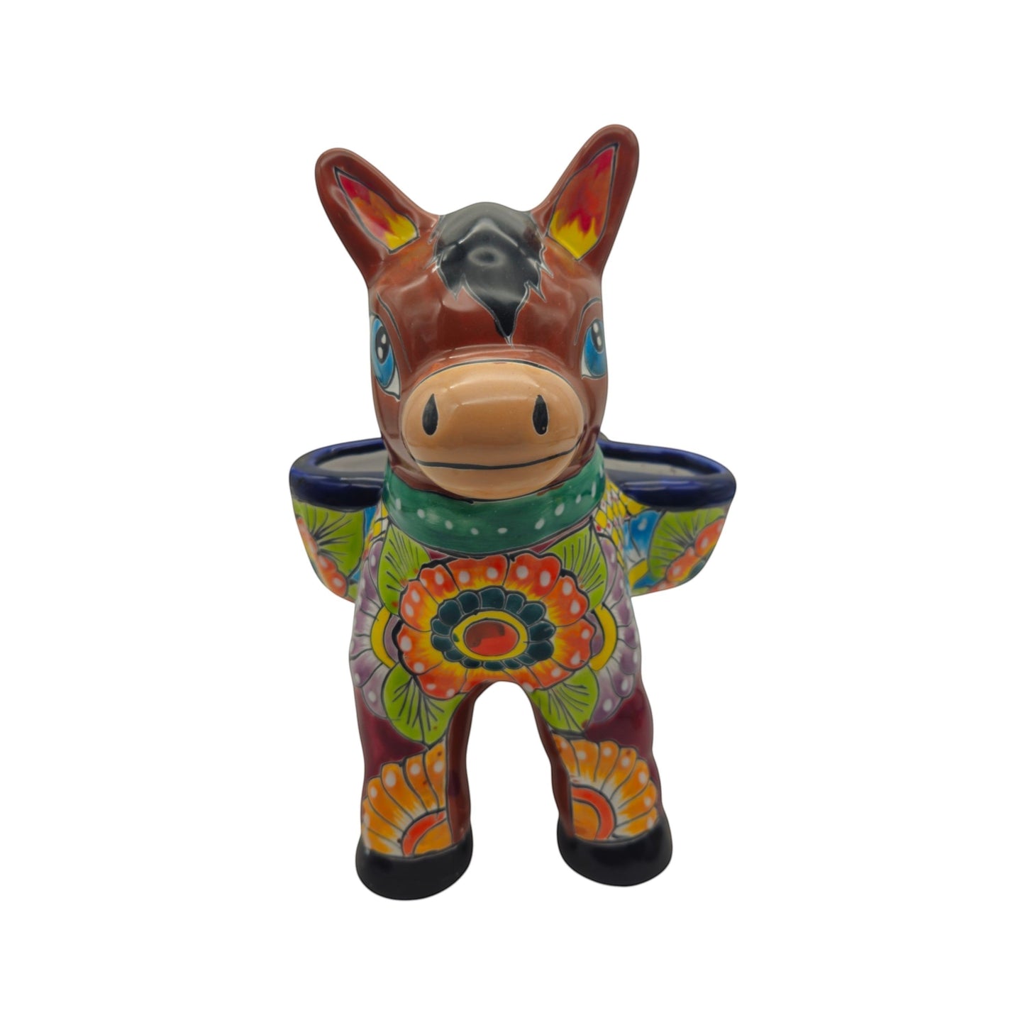 Talavera Donkey Planter | Vibrant Mexican Burro Pot