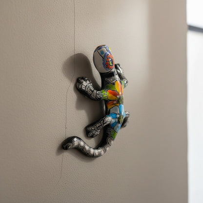 Talavera Lizard Figurine | Day of the Dead Wall Decor