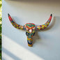 Talavera Longhorn Wall Decor | Handmade Mexican Bull Skull Art
