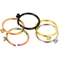 20G 5/16 Clear Gem Multi Color Seamless Circular Ring Set of 5