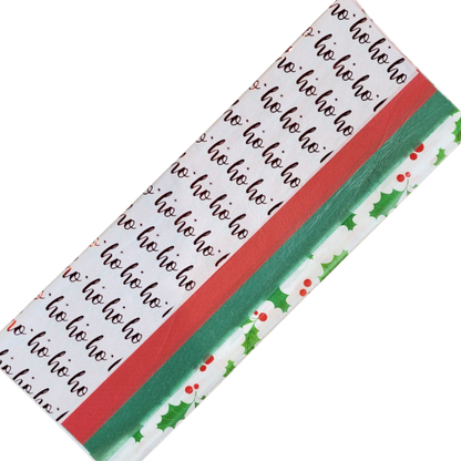 Holiday Gift Tissue Assortment - Ho Ho Ho and Holly