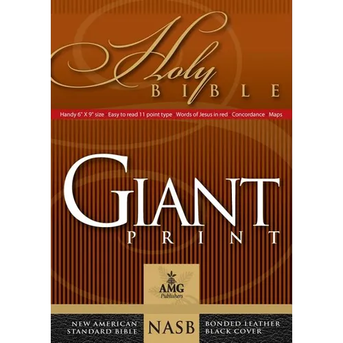 Giant Print Handy-Size Bible-NASB - Bonded Leather