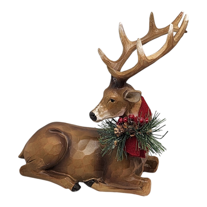 Resin Deer Figurine - Laying Down