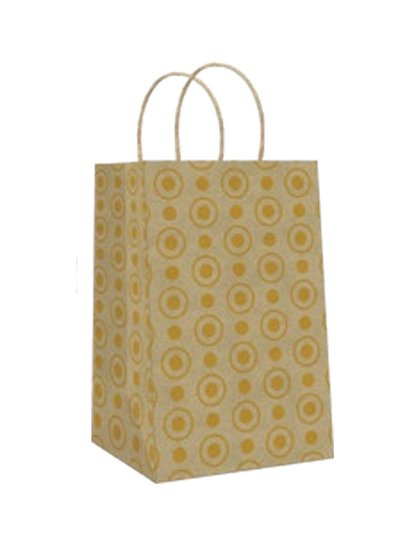 Foil Accented Kraft Treat Bag - 8 Pack -