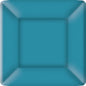 Classic Linen On Ice Blue - Square Paper Salad / Dessert Plate