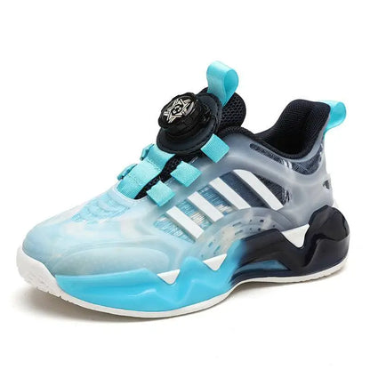 Teal Gradient Shoes Rotating Button Boy