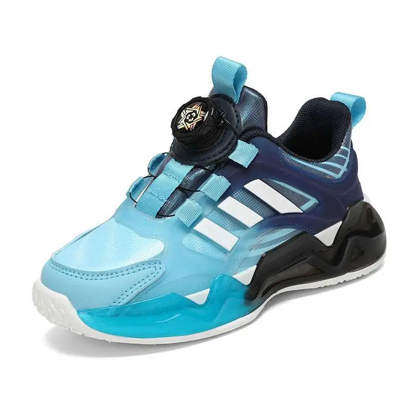 Teal Gradient Shoes Rotating Button Boy