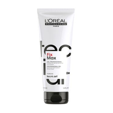 Loreal Professionnel Paris Tecni Art Fix Max Strong Hold Hair Styling Gel 200ml - Long-Lasting, Professional Quality