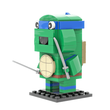 Blue Turtle Brick Building Set - Custom Building Set - Made Using LEGO® Parts