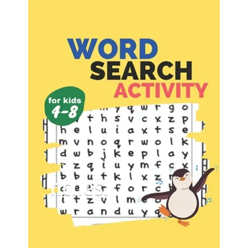 Word search activity for kids 4-8: activity work book game for kids age 4-8, easy large print word search puzzles contains animals word search, sports - Paperback