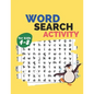 Word search activity for kids 4-8: activity work book game for kids age 4-8, easy large print word search puzzles contains animals word search, sports - Paperback