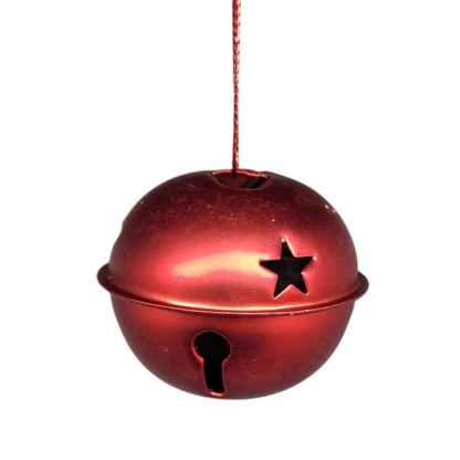Jingle Bells (8 pack) - 50mm - Matt Red
