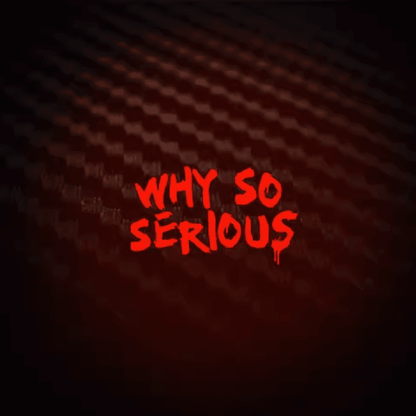 The Joker "Why so Serious" sticker for Helmet/Bike